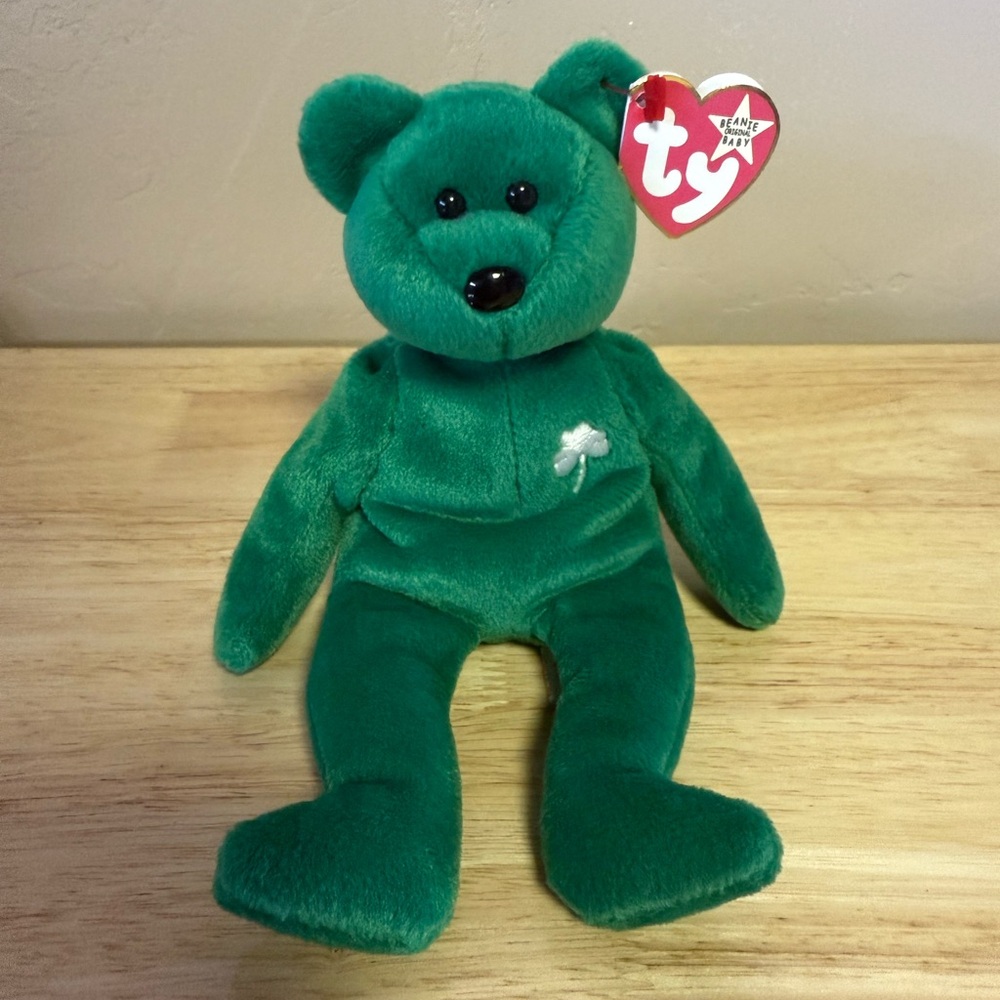Ty Emerald Green Plush Bear